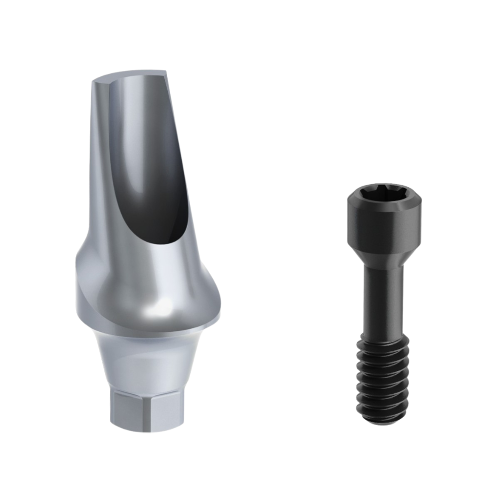 Faux moignon angulé 15° similaire Nobel de LIKE Implant Visuel du faux moignon angulé 15° similaire NobelActive™ & NobelReplace® CC de la marque LIKE Implant, une marque d'astem