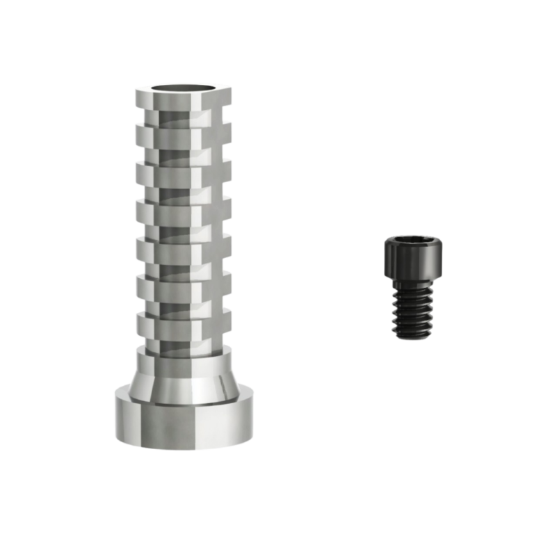 Visuel du pilier provisoire titane multi connectique similaire commun Nobel® de la marque LIKE Implant, une marque d'astem