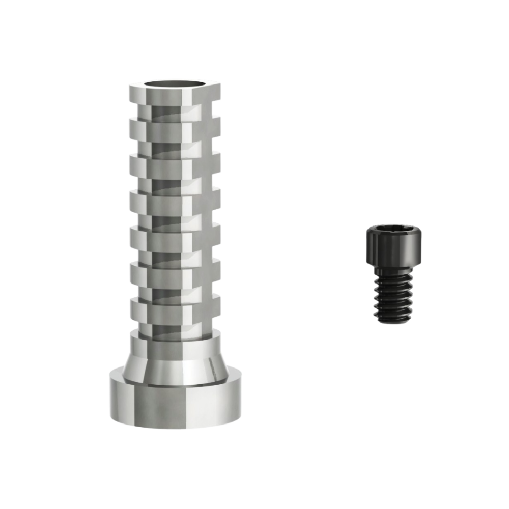 Pilier provisoire Titane multi similaire commun Nobel® de LIKE Implant Visuel du pilier provisoire titane multi connectique similaire commun Nobel® de la marque LIKE Implant, une marque d'astem