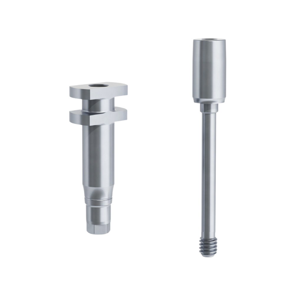 Transfert Pick-Up connectique similaire In-Kone® de LIKE Implant Visuel du transfert pick-up court ou long similaire In-Kone® de la marque LIKE Implant, une marque d'astem