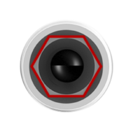 Vue du dessus de l'implant LIKE A connectique similaire NobelActive™ de la marque LIKE Implant, une marque d'astem