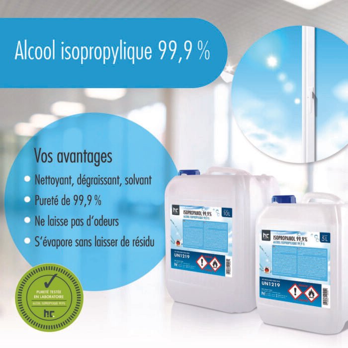 Avantages de la bouteille d'alcool isopropylique 5L de la marque Höfer Chemie