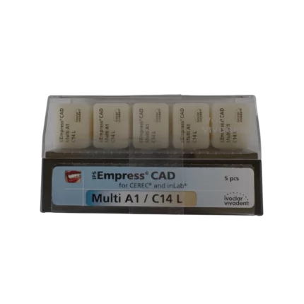 Une boite de 5 blocs IPS Empress CAD C14 A3.5 de la marque Ivoclar