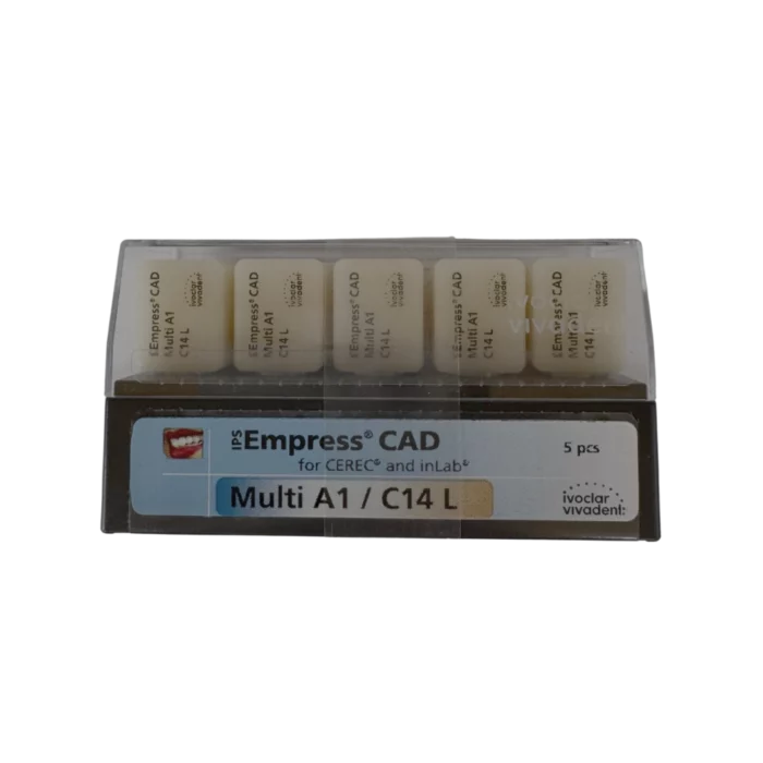 Une boite de 5 blocs IPS Empress CAD C14 A3.5 de la marque Ivoclar