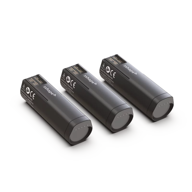 Un jeu de 3 batteries pour la TRIOS 5 de la marque 3Shape