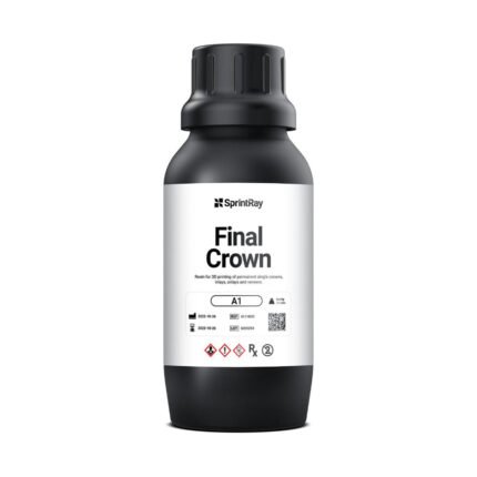 Pot de 1L de résine Final Crown de la marque SprintRay