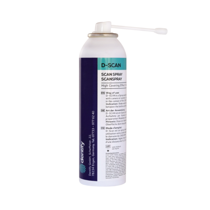 Le spray D-Scan prêt à scanner de la marque Dentify
