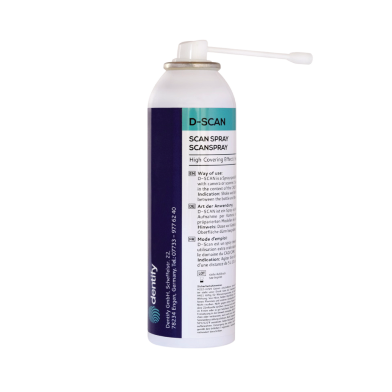 Le spray D-Scan prêt à scanner de la marque Dentify