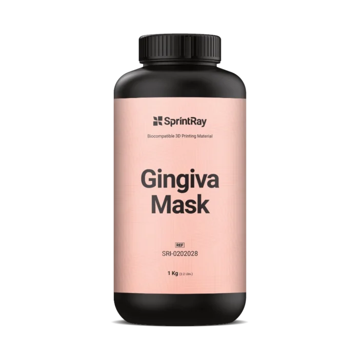 La bouteille d'1L de résine Gingiva Mask de la marque SprintRay