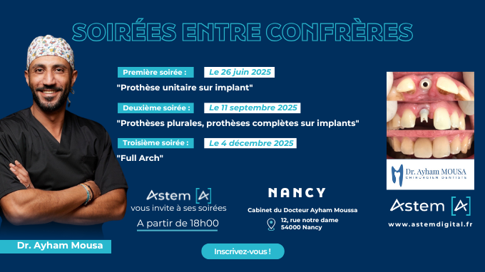 Visuel des oirées entre confrères avec le Dr Ayham Mousa
