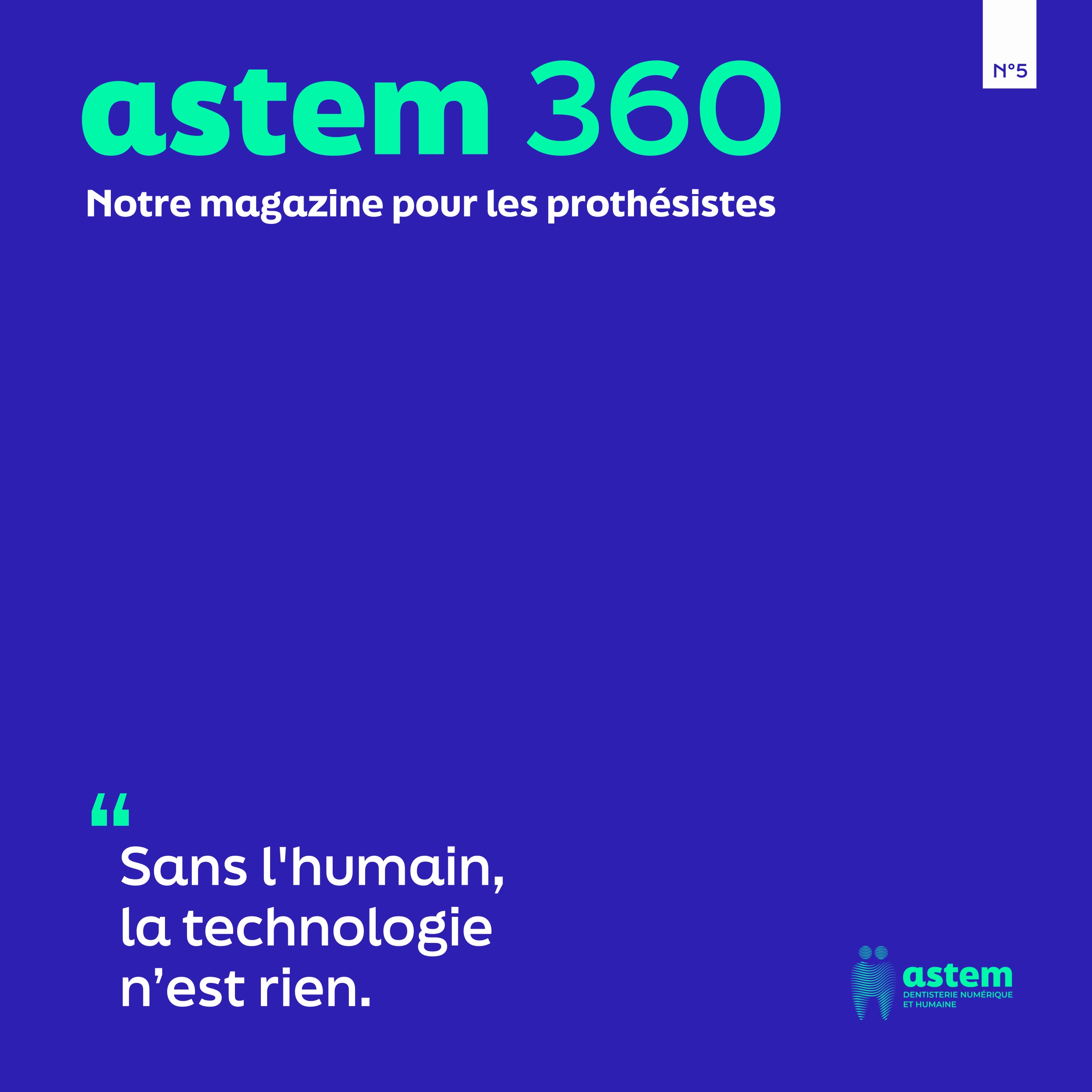 Une de couverture du magasine Astem 360° pour les laboratoires