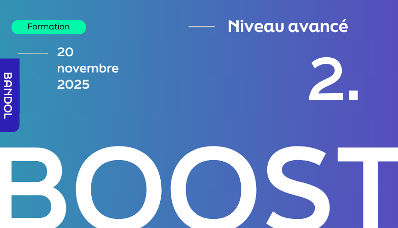 Visuel pour la formation BOOST du 20 novembre 2025 qui aura lieu à Bandol