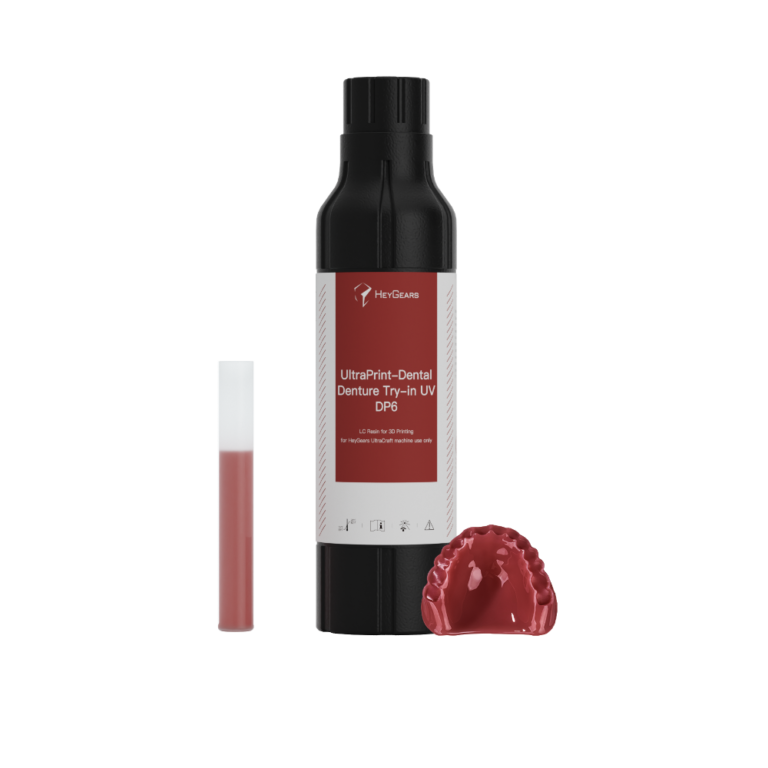Le pot de 500mL de résine UltraPrint Dental Denture Try-in UV DB6 de la marque HeyGears