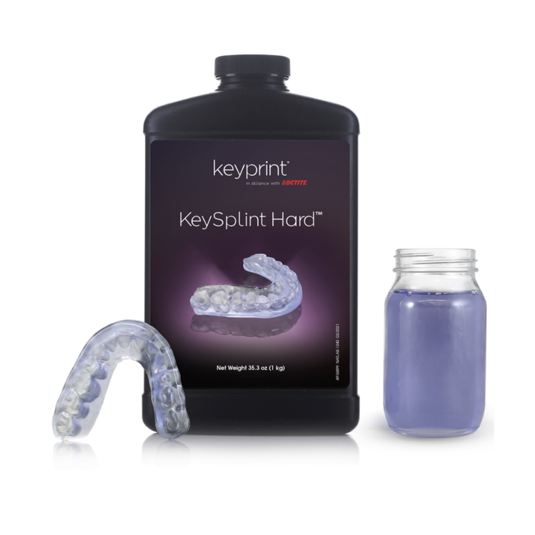 Le pot de 1L en teinte transparent de résine UltraPrint-Dental Hard Splint UV Clear de la marque HeyGears