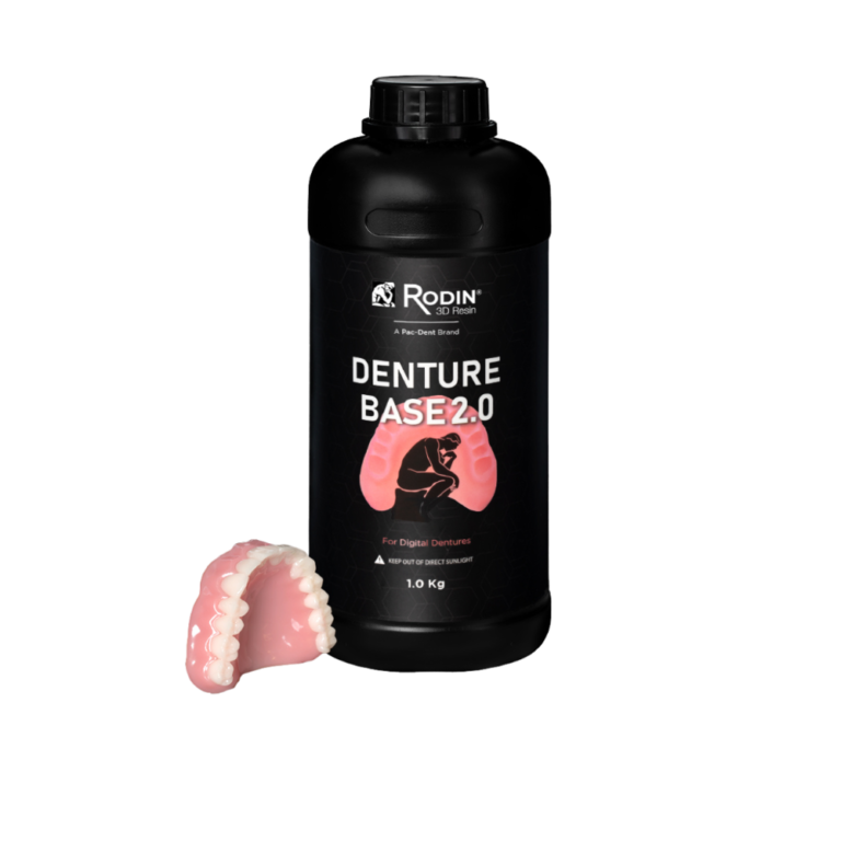 Le pot de 500mL de résine UltraPrint-Dental Rodin Denture UV de la marque HeyGears
