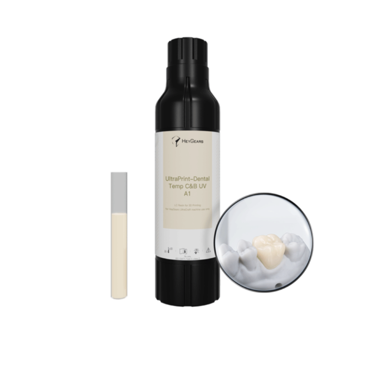 Le pot de 1L de résine UltraPrint Temp for Dental Try-in UV A1 de la marque HeyGears