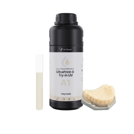 Le pot de 500mL de résine UltraPrint Dental Try-in UV A1 de la marque HeyGears