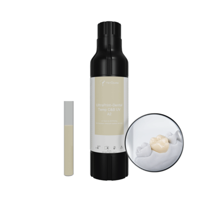 Le pot de 1L de résine UltraPrint Temp for Dental Try-in UV A2 de la marque HeyGears