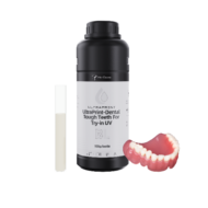 Le pot de 500mL de résine UltraPrint Dental Tough Teeth For Try-in UV BL de la marque HeyGears