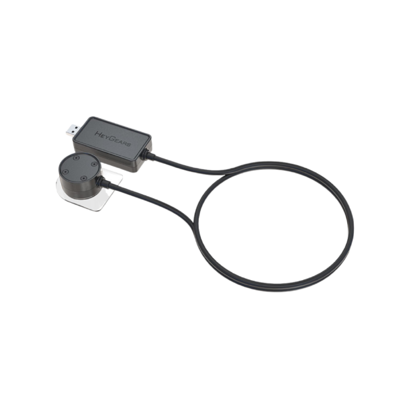 La face avant du photomètre à point unique (single-poing photometer) de HeyGears