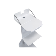 Vu de côté du chariot Troll-Med de la marque Aries