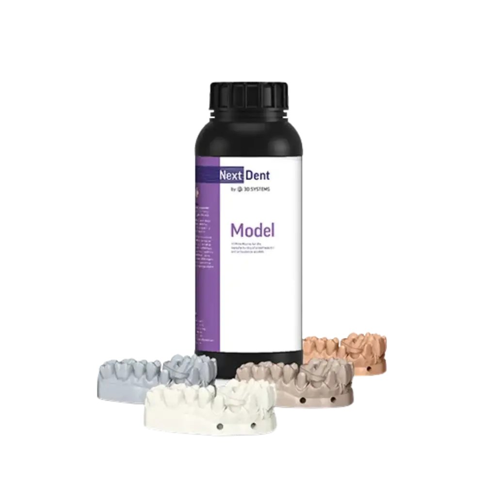 Resine Model de NextDent 3D Systems Visuel du pot de la nouvelle résine Model de la marque NextDent 3D Systems