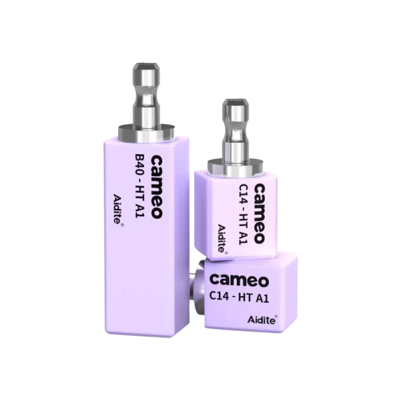 Blocs CFAO en disilicate de lithium Cameo de la marque Aidite pour restaurations dentaires
