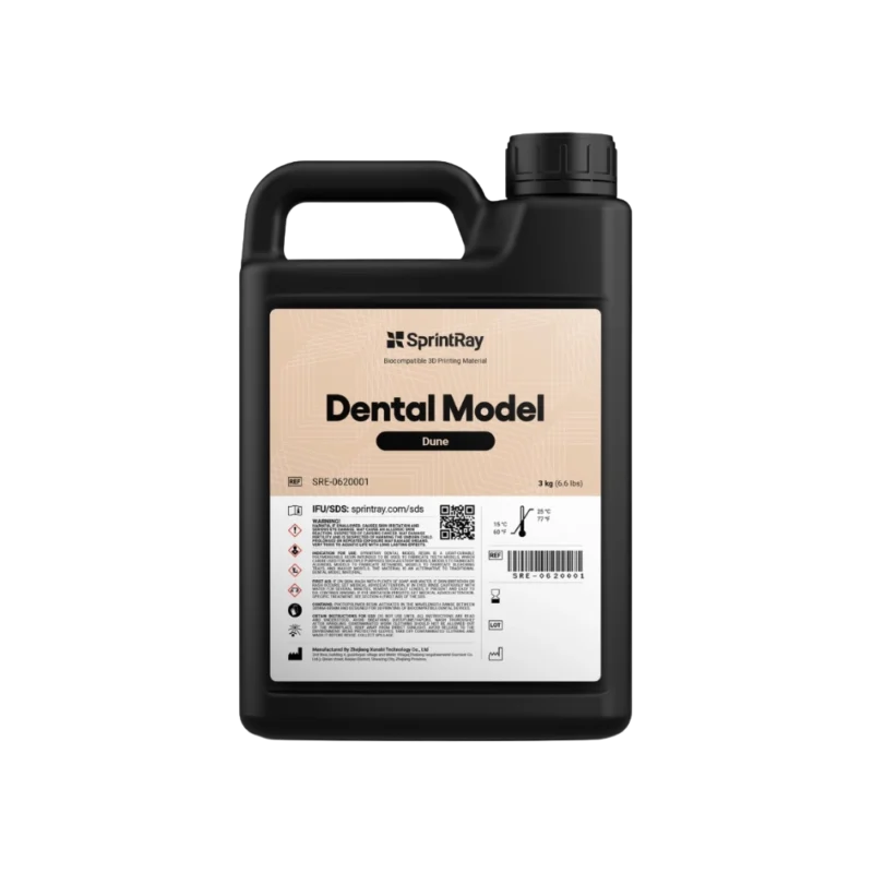 Visuel de la résine Dental Model teinte Dune de la marque SprintRay