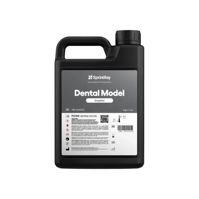 Visuel de la résine Dental Model teinte Graphite de la marque SprintRay
