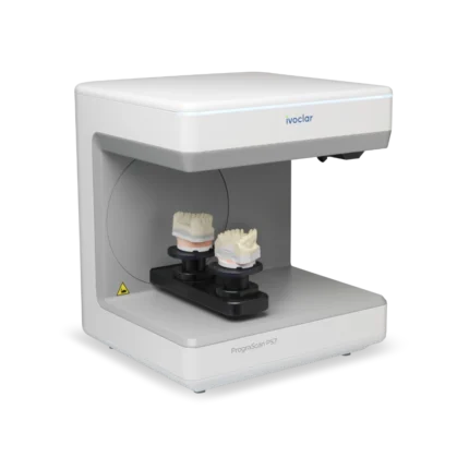 PrograScan PS7 d'Ivoclar, scanner de laboratoire à double plateau pour numérisation simultanée des modèles maxillaires et mandibulaires