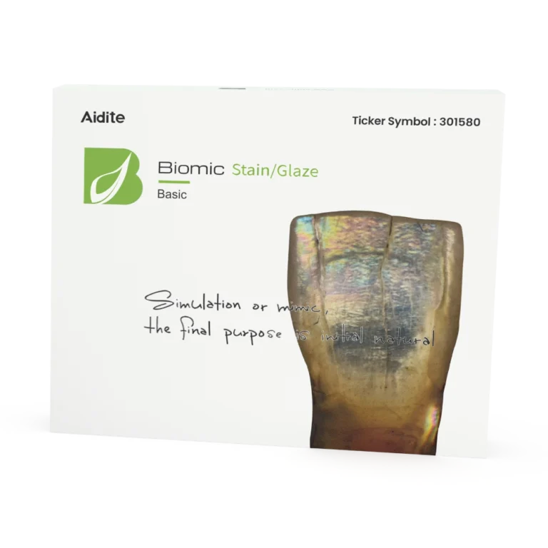 Coffret de base Biomic Stain Glaze pour maquillage zircone et céramique de la marque Aidite