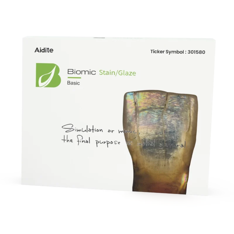 Coffret de base Biomic Stain Glaze pour maquillage zircone et céramique de la marque Aidite