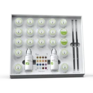 Kit complet Aesthetic Set Biomic Stain Glaze Aidite pour caractérisation dentaire haute précision de la marque Aidite