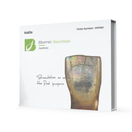 Kit complet Aesthetic Set Biomic Stain Glaze Aidite pour caractérisation dentaire haute précision de la marque Aidite