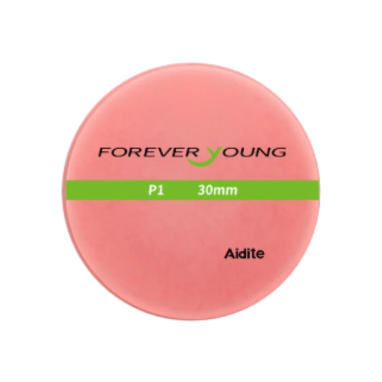 Disque CFAO PMMA Pink rose pour base de prothèse dentaire amovible de la marque Aidite