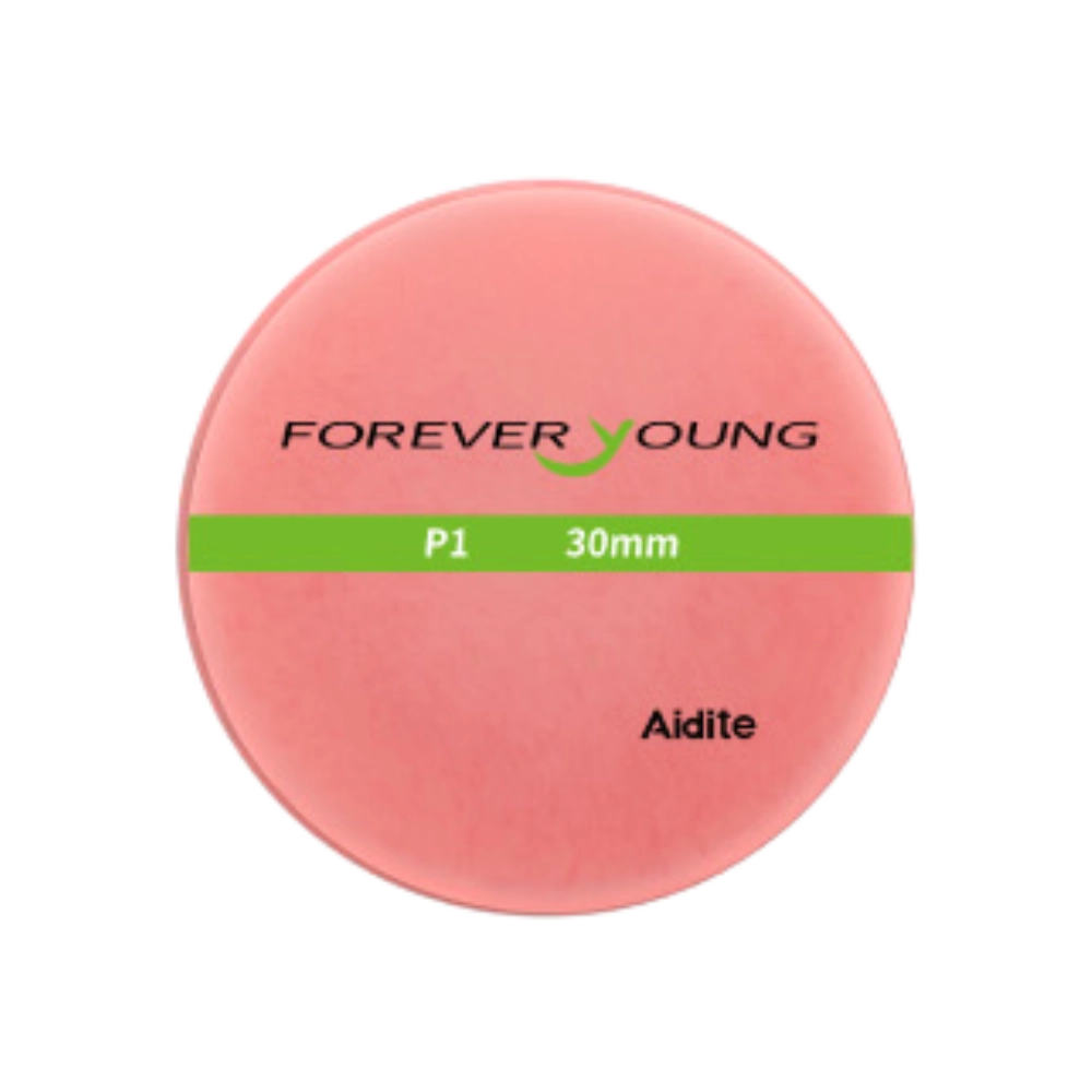 Disque PMMA Pink de Aidite Disque CFAO PMMA Pink rose pour base de prothèse dentaire amovible de la marque Aidite