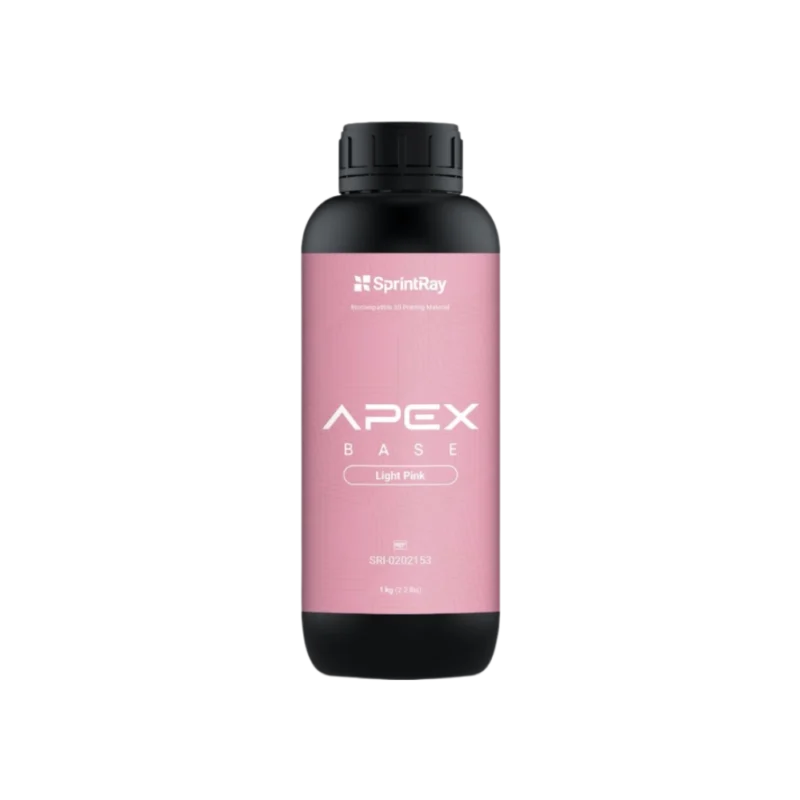 Résine impression 3D Apex Base Light Pink pour prothèse amovible définitive de la marque SprintRay