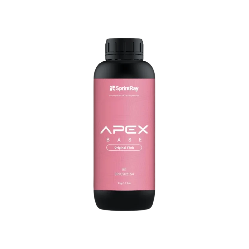Résine impression 3D Apex Base Original Pink pour prothèse amovible définitive de la marque SprintRay