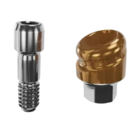 Pilier angulé 18 degrés compatible DESIGN pour prothèse amovible de la marque Clic’n Loc