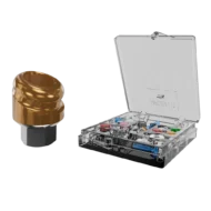 Pilier angulé 18 degrés compatible DESIGN pour prothèse amovible de la marque Clic’n Loc