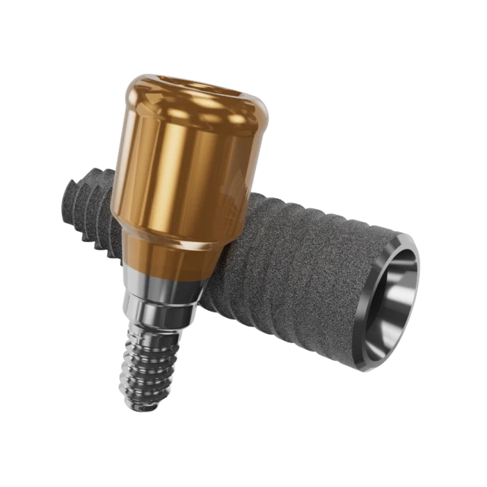 Pilier droit compatible DESIGN pour prothèse amovible de la amrque Clic’n Loc