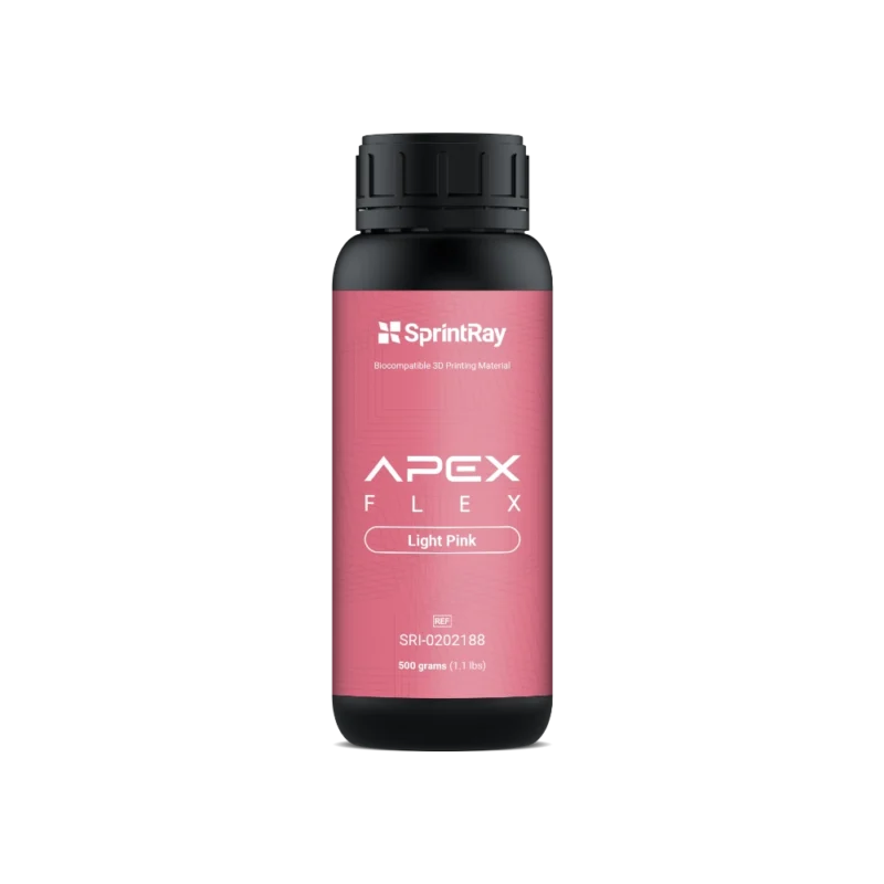 Résine biocompatible classe IIa APEX Flex Partial Base Light Pink de la marque SprintRay