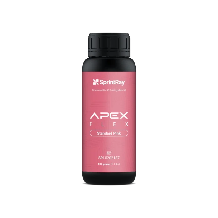 Résine biocompatible classe IIa APEX Flex Partial Base Standard Pink de la marque SprintRay
