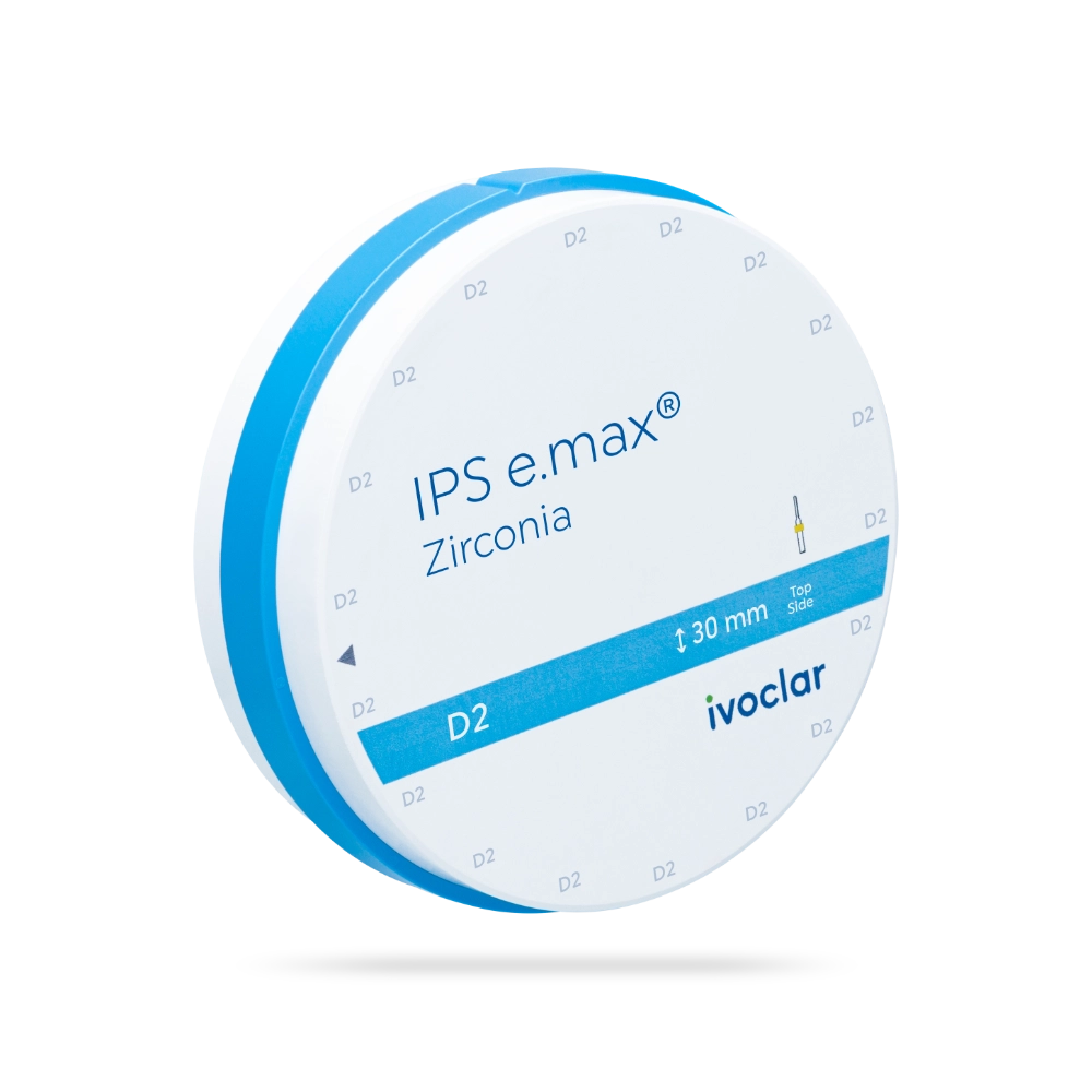 Disque IPS e.max Zirconia 30mm pour des restaurations monolithiques de haute précision de Ivoclar Disque en oxyde de zirconium IPS e.max Zirconia 30mm de la marque Ivoclar