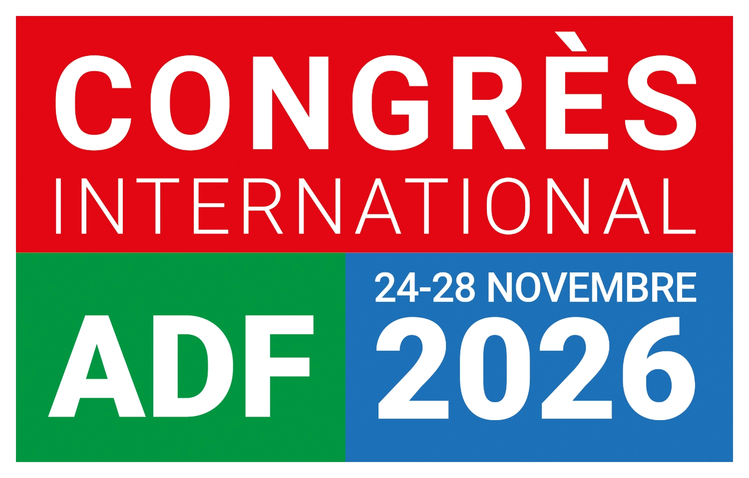 Logo du congrès international ADF 2026