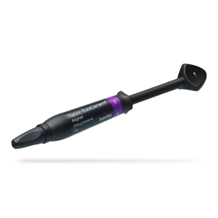 Seringue Tetric EvoCeram Aligner d'Ivoclar, composite teinte T pour la réalisation de taquets d'aligneurs transparents