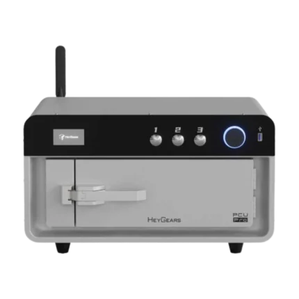 UltraCraft PCU Pro d'HeyGears, chambre de post-traitement combinant polymérisation UV, cuisson et atmosphère d'azote