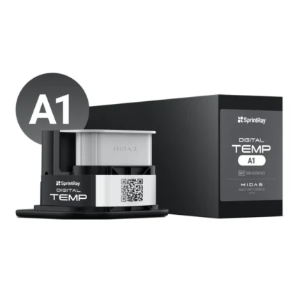 Boîte de 3 capsules multi-unités SprintRay Digital Temp, résine pour couronnes et bridges provisoires, compatible presse Midas, teintes A1 et A2